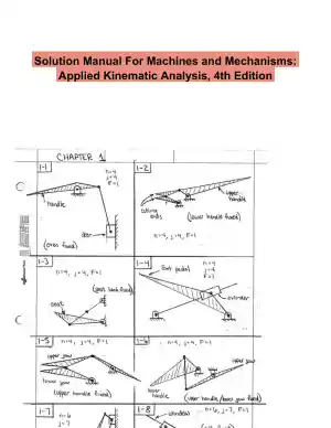 Solution Manual For Machines and Mechanisms: Applied Kinematic Analysis, 4th Edition