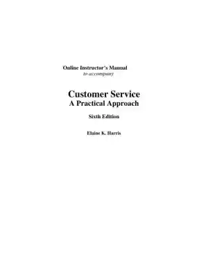 Customer Service: A Practical Approach 6th Edition Test Bank