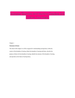 Nursing Theories and Nursing Practice 3rd Edition Test Bank
