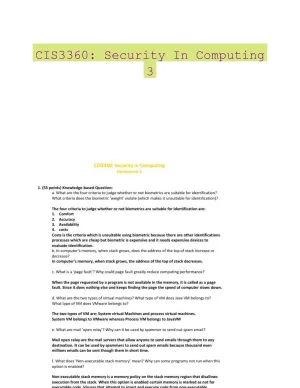 CIS3360: Security In Computing 3