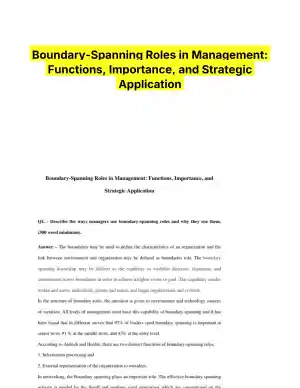 Boundary-Spanning Roles in Management: Functions, Importance, and Strategic Application