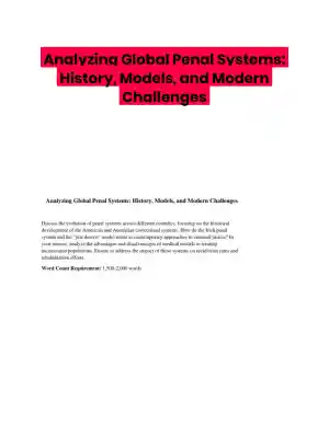 Analyzing Global Penal Systems: History, Models, and Modern Challenges