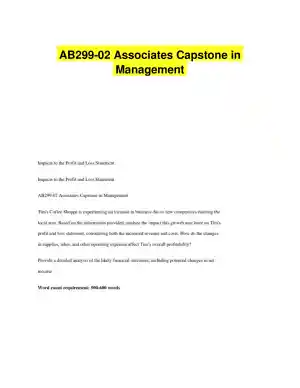 AB299-02 Associates Capstone in Management