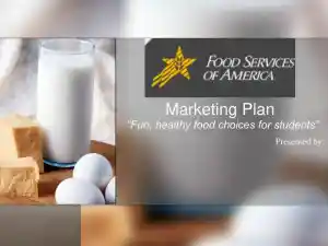 Marketing Plan: Fun, Healthy Food Choices For Students