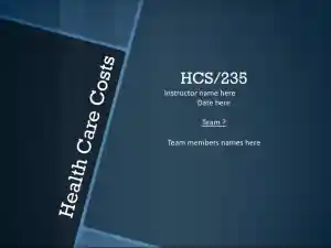 Health Care Costs - HCS/235