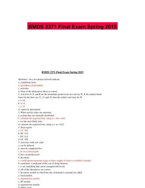 BMDS 3371 Final Exam Spring 2015
