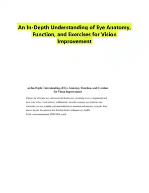 An In-Depth Understanding of Eye Anatomy, Function, and Exercises for Vision Improvement