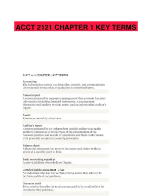 ACCT 2121 CHAPTER 1 KEY TERMS