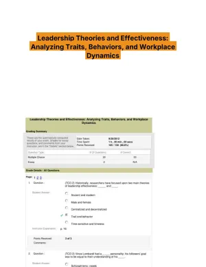 Leadership Theories and Effectiveness: Analyzing Traits, Behaviors, and Workplace Dynamics