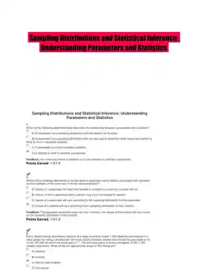 Sampling Distributions and Statistical Inference: Understanding Parameters and Statistics