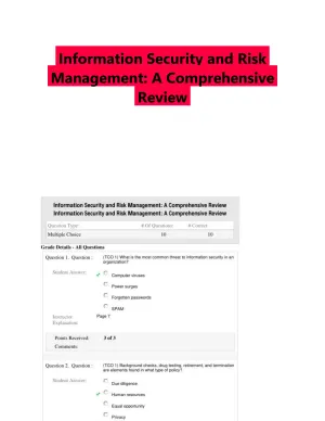 Information Security and Risk Management: A Comprehensive Review
