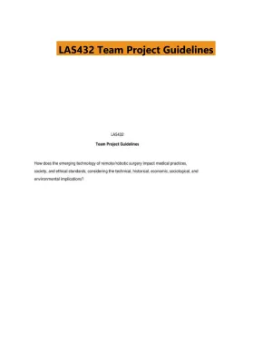 LAS432 Team Project Guidelines