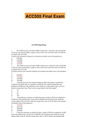 ACC555 Final Exam