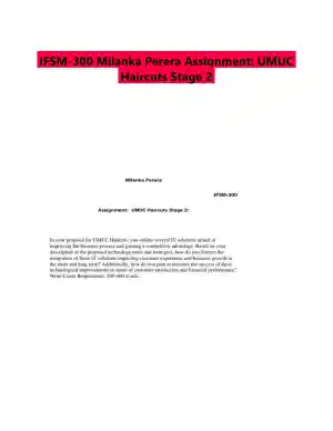 IFSM-300 Milanka Perera Assignment: UMUC Haircuts Stage 2