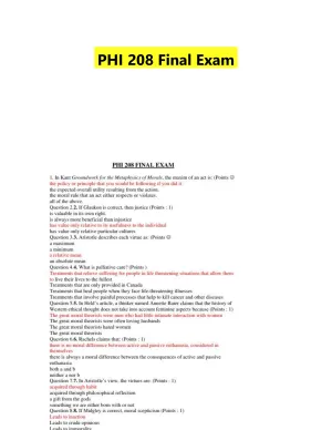 PHI 208 Final Exam
