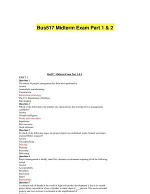 Bus517 Midterm Exam Part 1 & 2