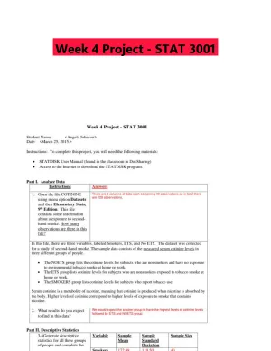 Week 4 Project - STAT 3001