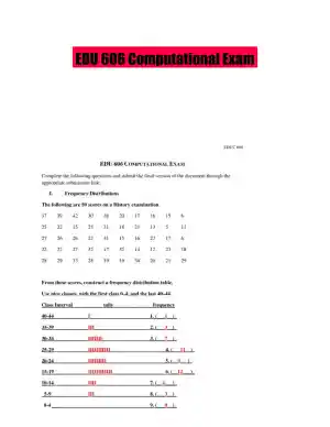 EDU 606 Computational Exam
