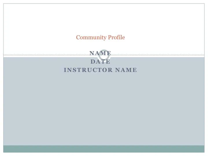 Community Profile