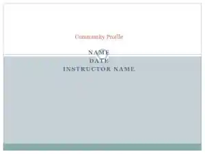 Community Profile
