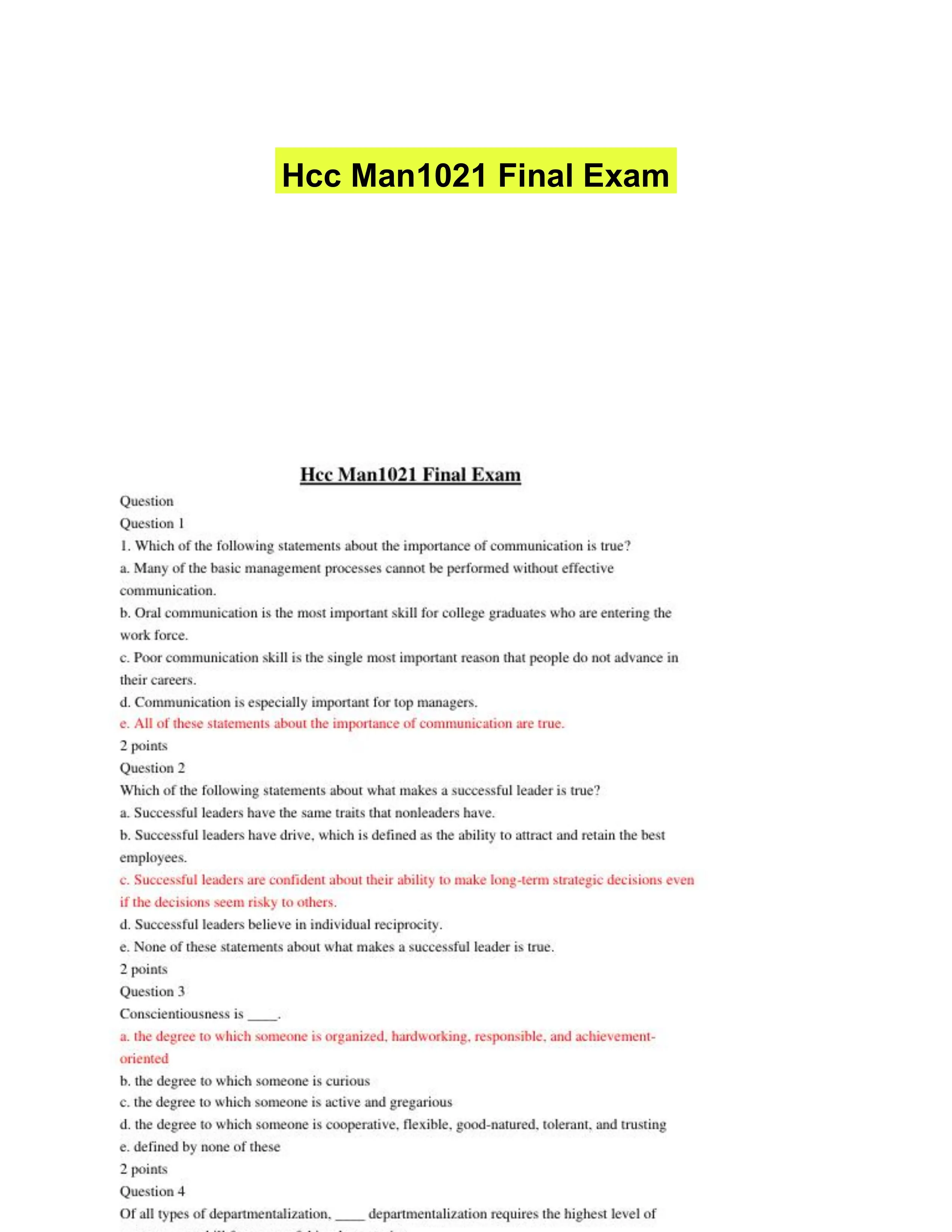 Hcc Man1021 Final Exam