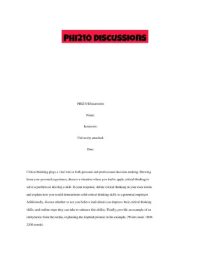 PHI210 Discussions