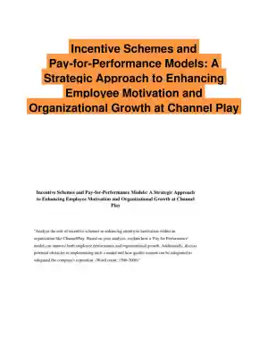 A Strategic Approach to Enhancing Employee Motivation and Organizational Growth at Channel Play