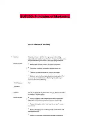 BUS330: Principles of Marketing