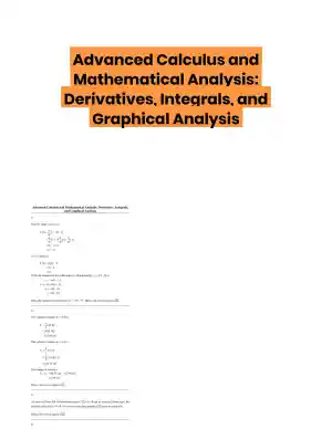 Advanced Calculus and Mathematical Analysis: Derivatives, Integrals, and Graphical Analysis