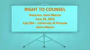 Right To Counsel