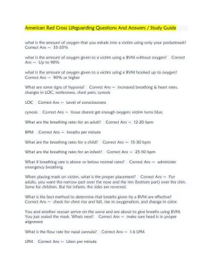 American Red Cross Lifeguarding Practice Exam with Answers (238 Solved Questions)