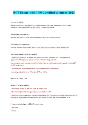 2023 BCP Medicine Practice Exam With Answers (79 Solved Questions)