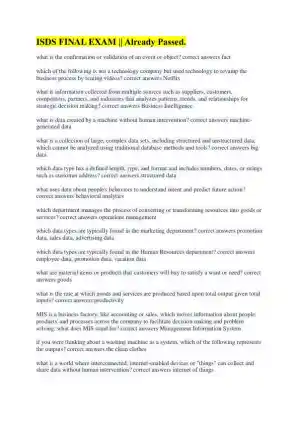 ISDS Marketing Final Exam With Answers (69 Solved Questions)