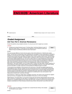 ENG302B: American Literature