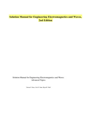 Solution Manual for Engineering Electromagnetics and Waves, 2nd Edition