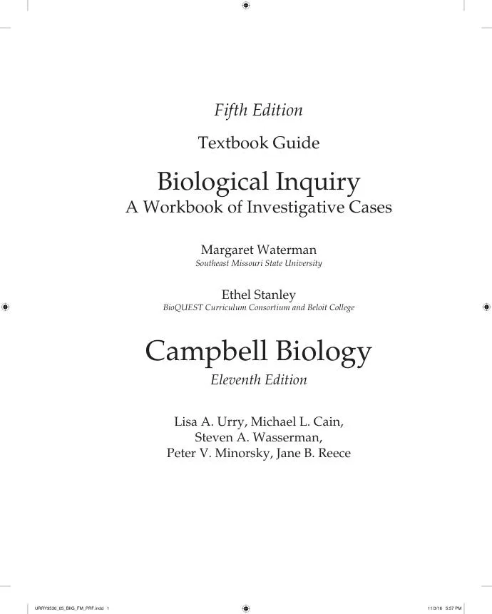 Solution Manual for Campbell Biology, 11th Edition