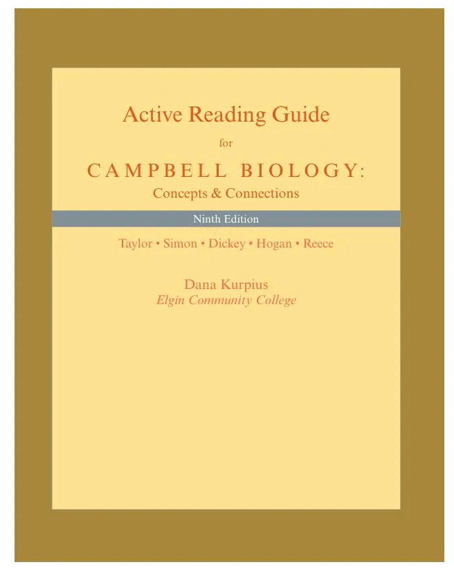 Solution Manual for Campbell Biology: Concepts & Connections, 9th Edition