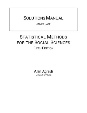 Solution Manual for Statistical Methods for the Social Sciences, 5th Edition