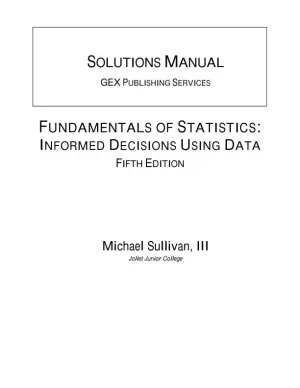 Solution Manual for Fundamentals of Statistics, 5th Edition