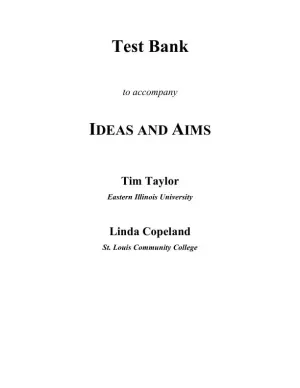 IDEAS & Aims For College Writing, MLA Update Test Bank