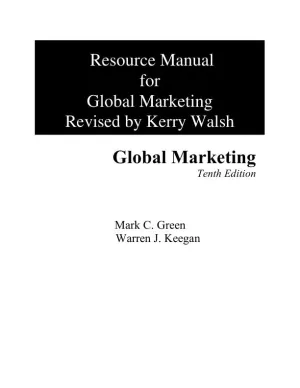 Solution Manual for Global Marketing, 10th Edition