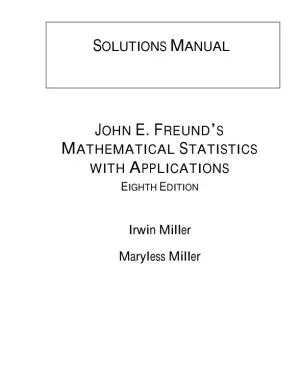 Solution Manual for Mathematical Statistics with Applications, 8th Edition