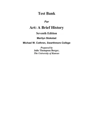 Test Bank for Revel for Art: A Brief History, 7th Edition