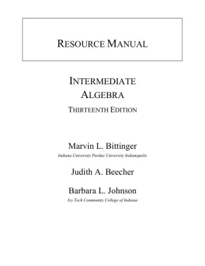 Solution Manual for Intermediate Algebra with Integrated Review, 13th Edition