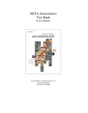 Cultural Anthropology, Fourth Canadian Edition Test Bank
