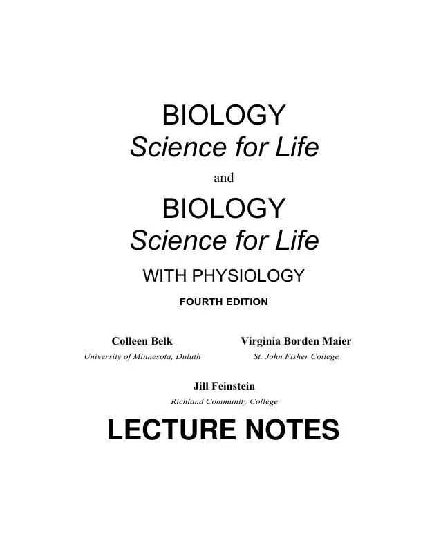 Revision Notes for Biology Science for Life, 4th Edition