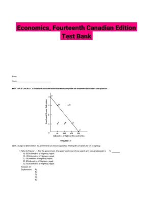 Economics, Fourteenth Canadian Edition Test Bank