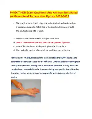 2022-2023 HESI PN Child Care Exit Exam With Answers (109 Solved Questions)