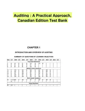 Auditing : A Practical Approach, Canadian Edition Test Bank