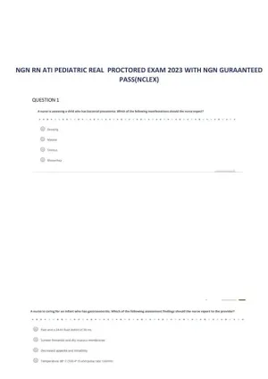 2023 ATI PN Proctored Exam with Answers (47 Solved Questions)